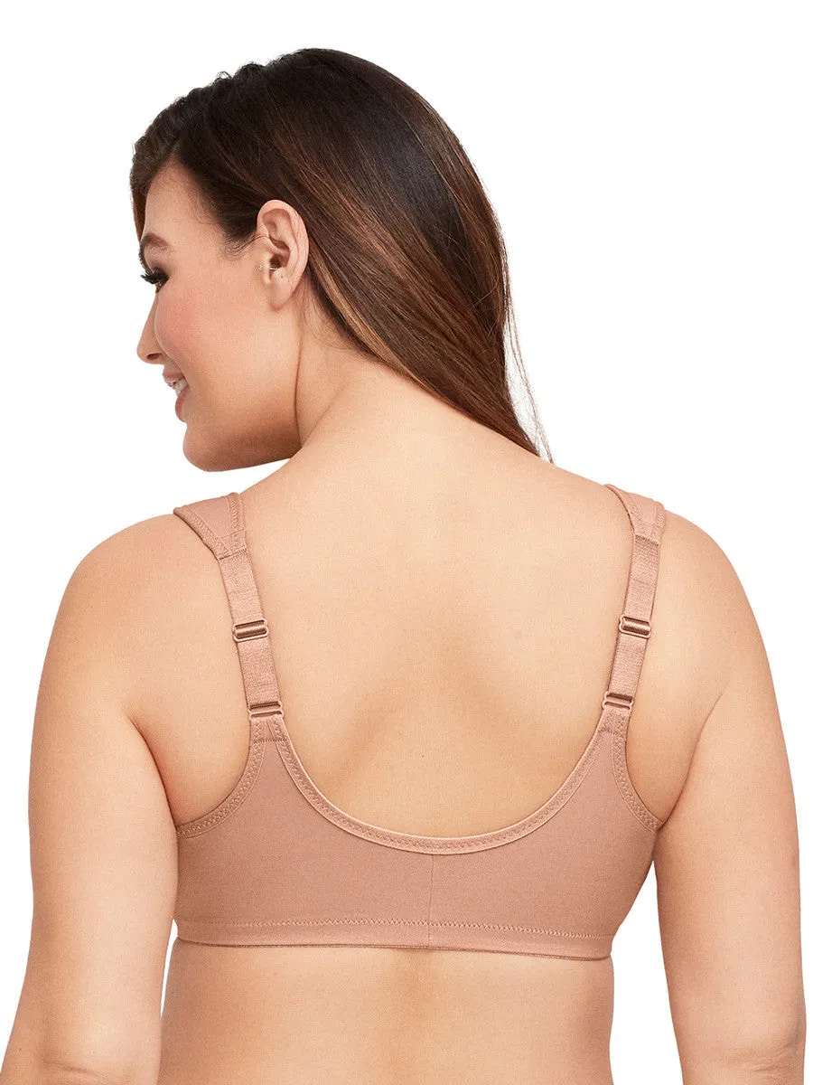 Glamorise Bra 1245 - Wonderwire Front Close Bra - Cappuccino
