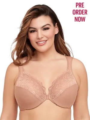 Glamorise Bra 1245 - Wonderwire Front Close Bra - Cappuccino