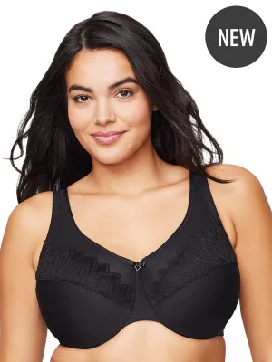 Glamorise Bra 9003 - WonderWire Minimizer Bra - Black