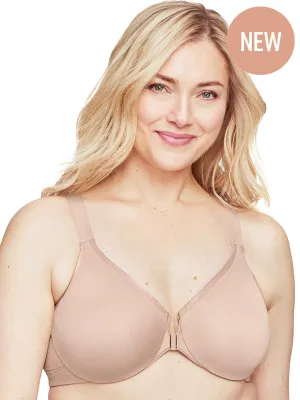 Glamorise Bra 9265 - WonderWire Front-Closure Posture Back Bra - Cafe