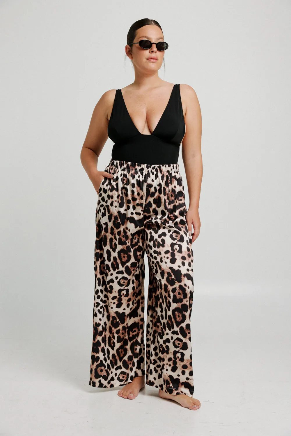 Glow Leopard Wide Bottoms