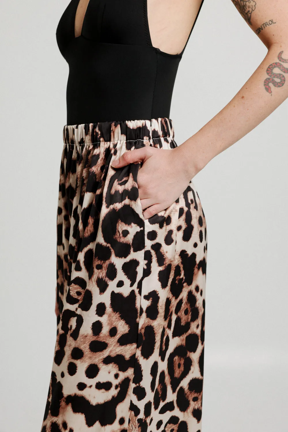 Glow Leopard Wide Bottoms