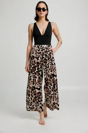 Glow Leopard Wide Bottoms