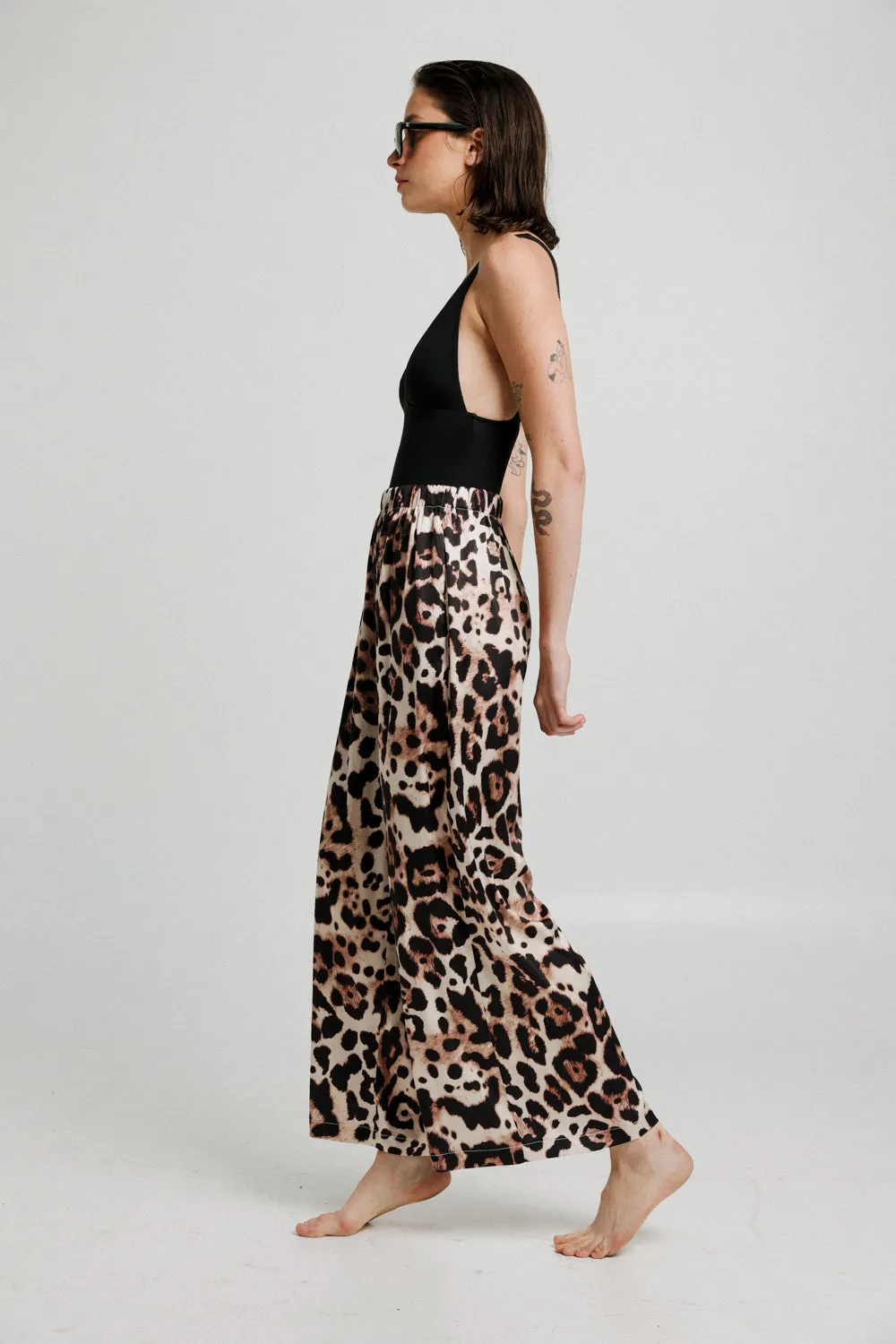Glow Leopard Wide Bottoms