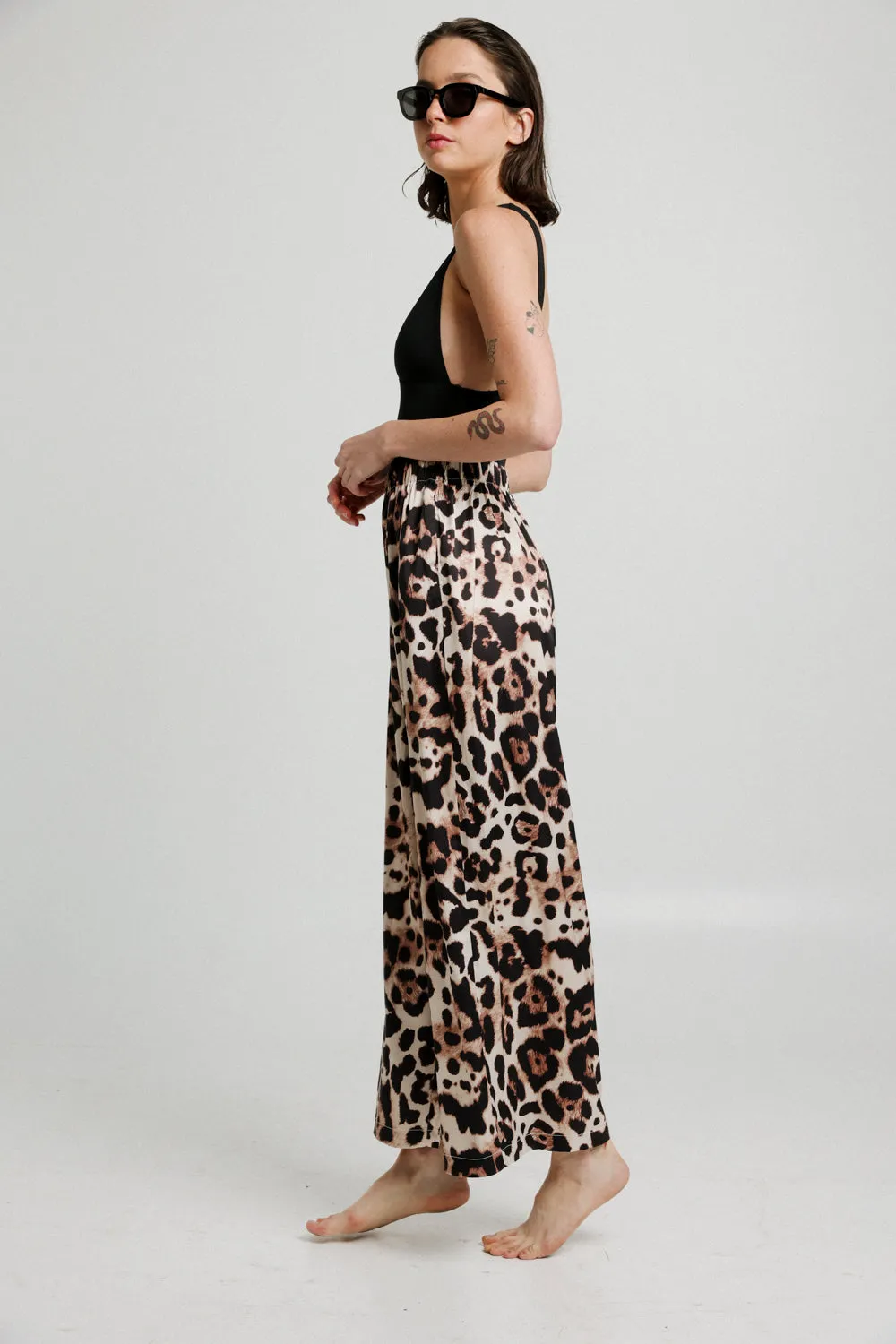 Glow Leopard Wide Bottoms