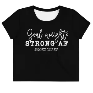 Goal Weight Loose Crop Tee