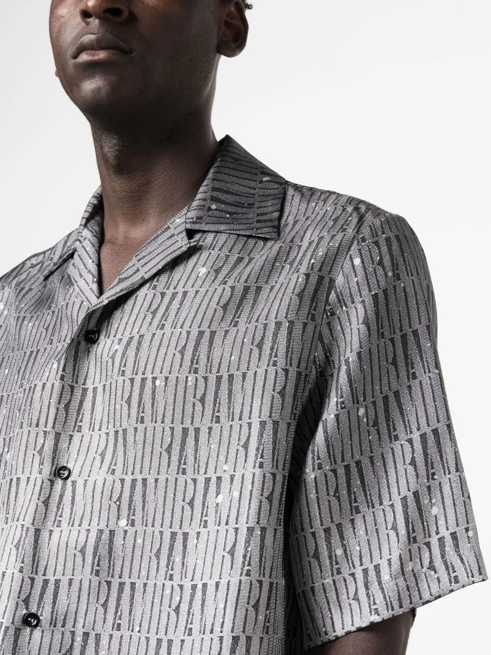 Gradient Silk Bowling Shirt