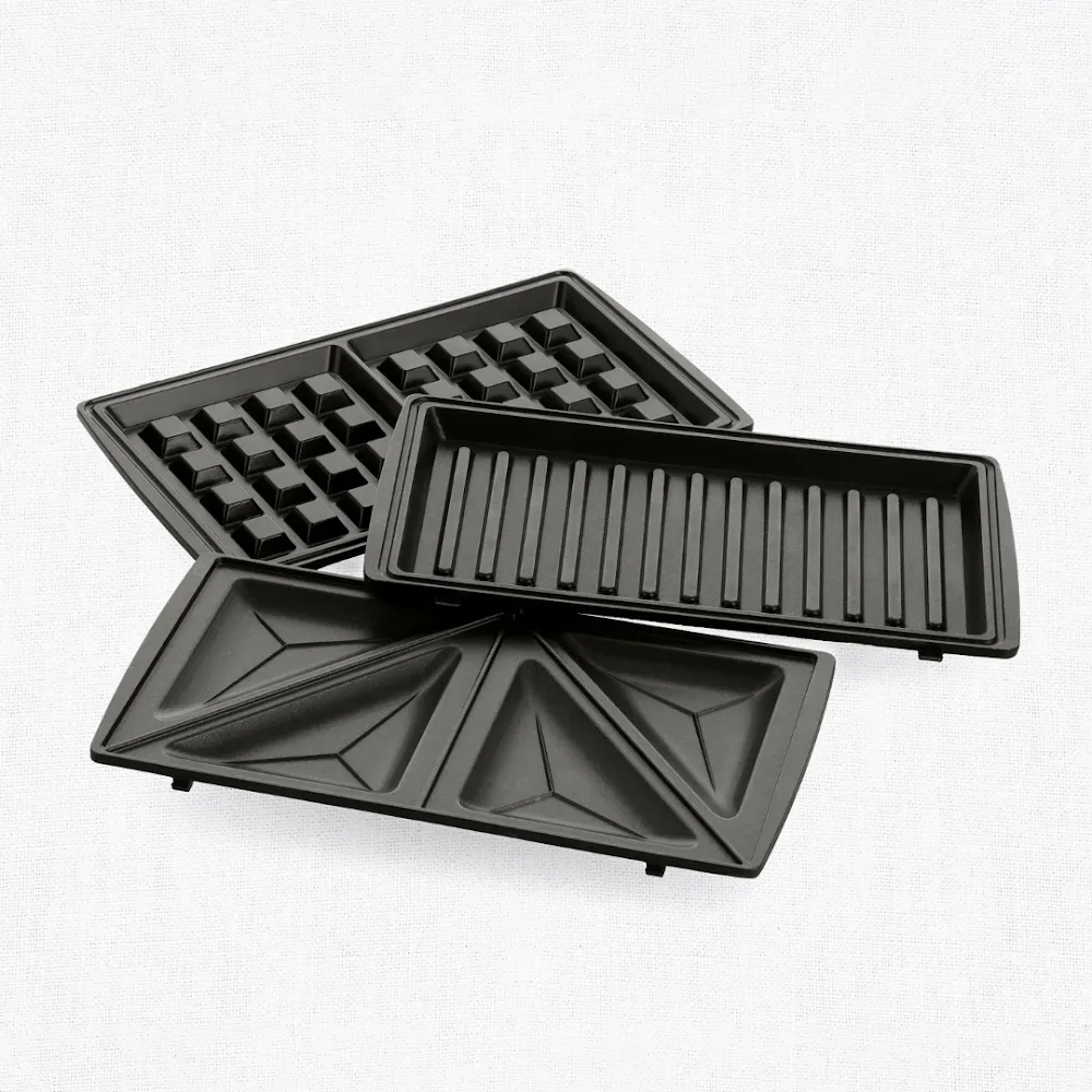 GreenChef 3-in-1 Grill Panini, Sandwich & Waffle Maker – Smokey Blue