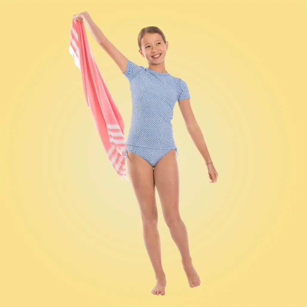 Hamptons Girls Rash Shirt Set - Periwinkle Blue