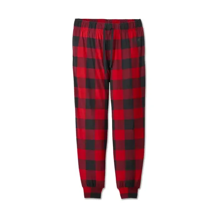 Harley-Davidson® Women's Bar & Shield Plaid Long Sleeve Pajama Set - Chili Pepper
