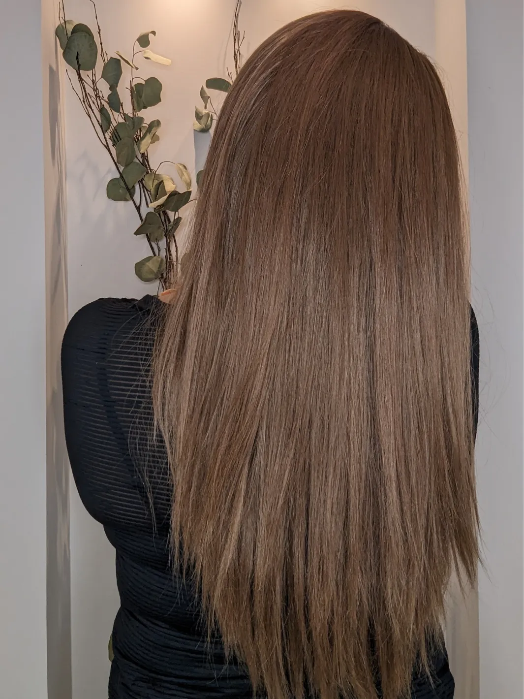 Headband Wig Human Hair | Chestnut Brown | Hand-Tied