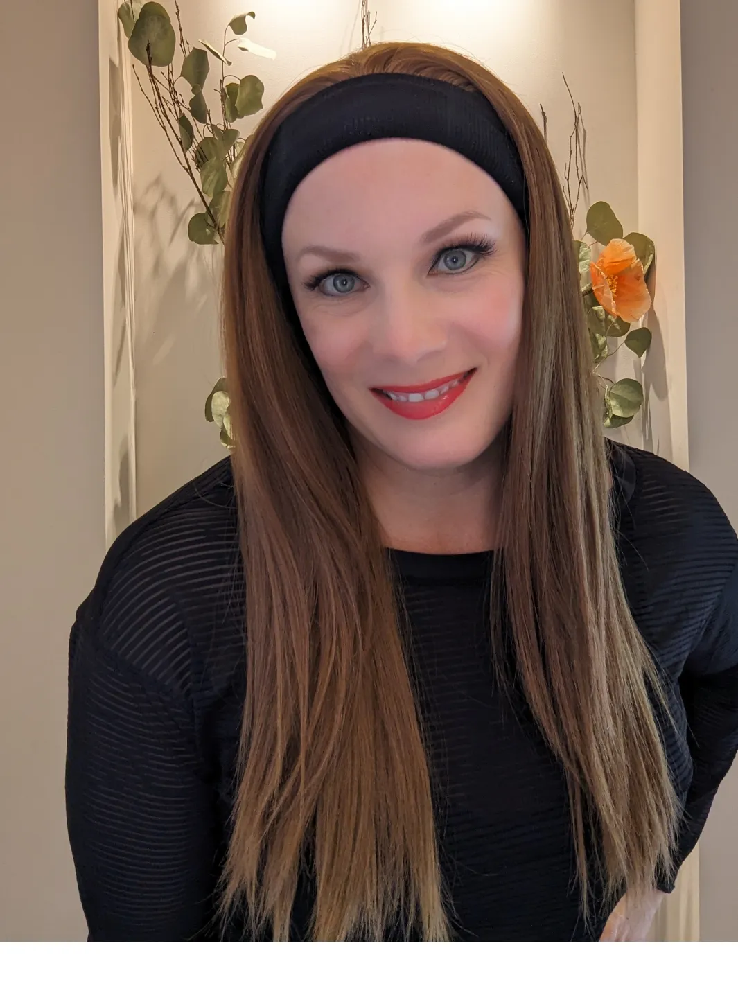 Headband Wig Human Hair | Chestnut Brown | Hand-Tied