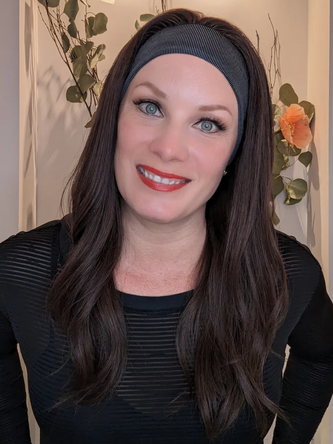 Headband Wig Human Hair | Dark Brown | Hand-Tied