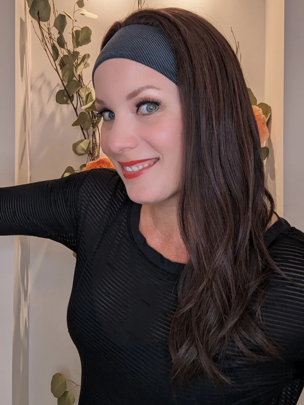 Headband Wig Human Hair | Dark Brown | Hand-Tied