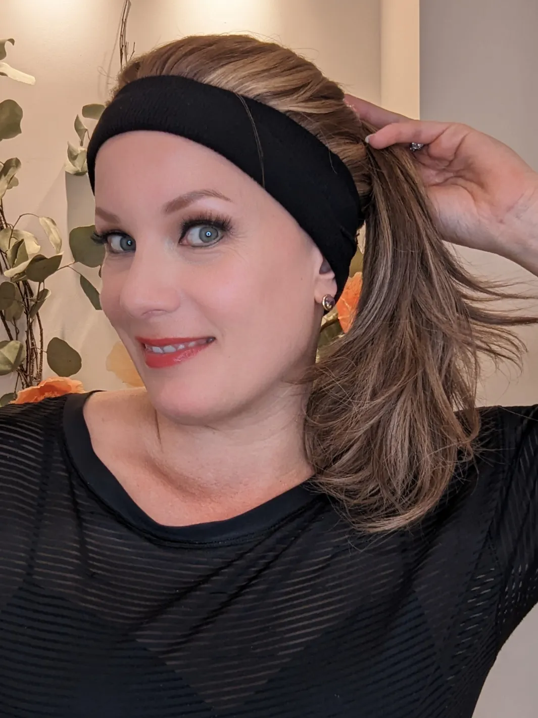 Headband Wig Human Hair | Light Brown | Hand-Tied