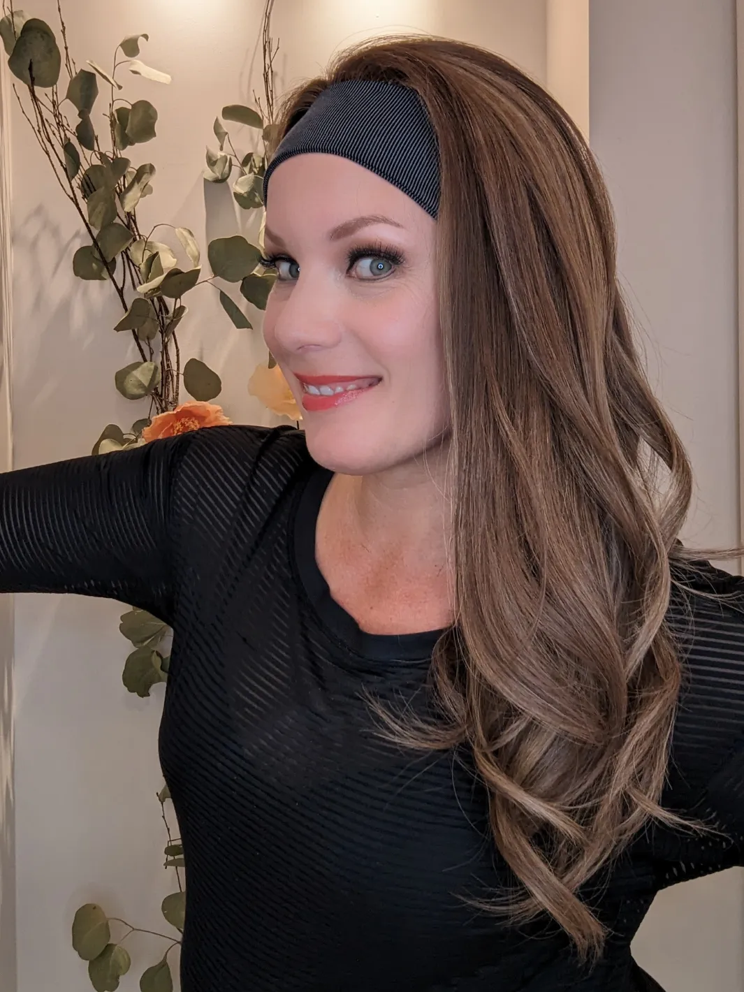Headband Wig Human Hair | Light Brown | Hand-Tied