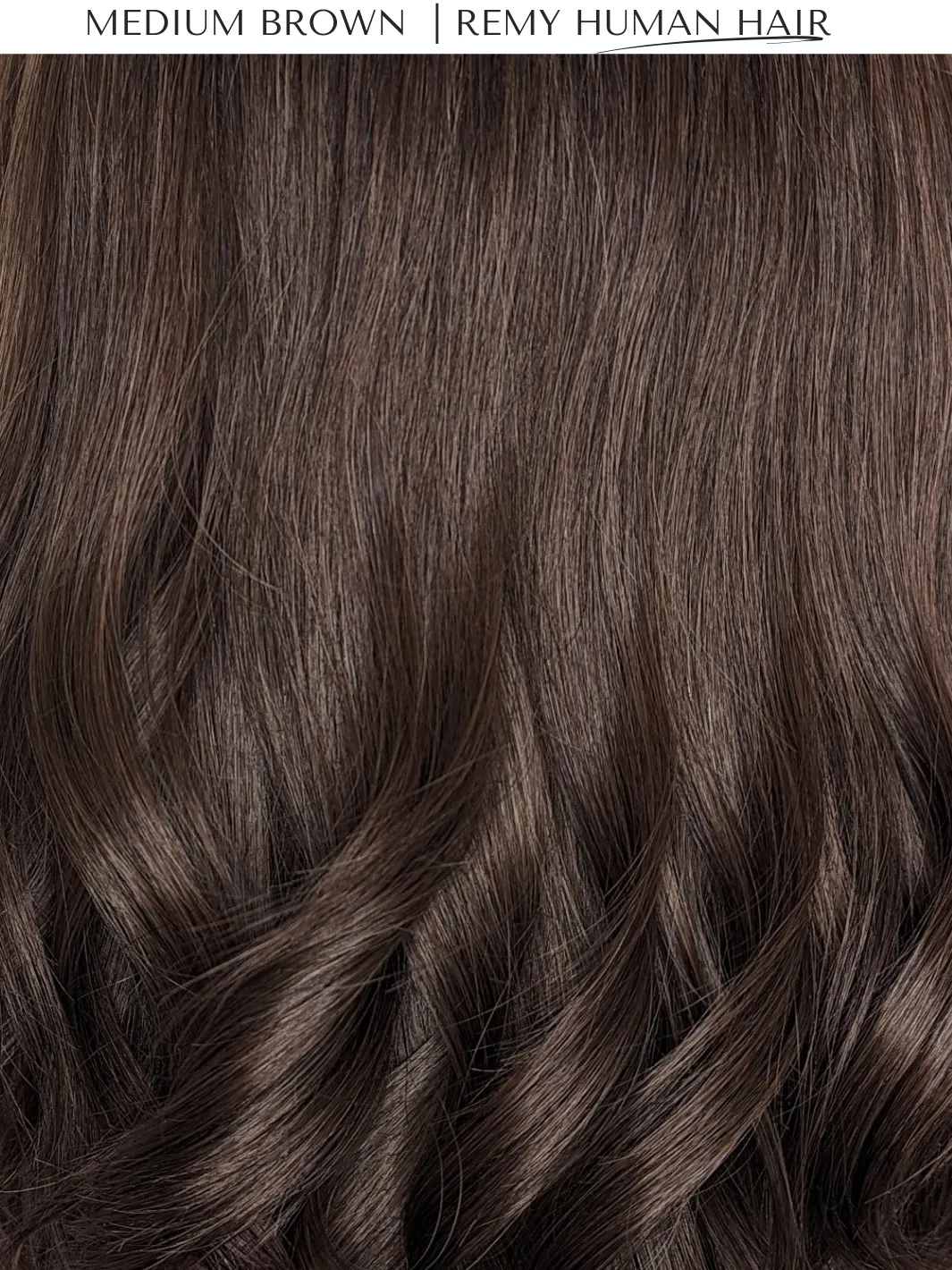 Headband Wig Human Hair | Medium Brown | Hand-Tied