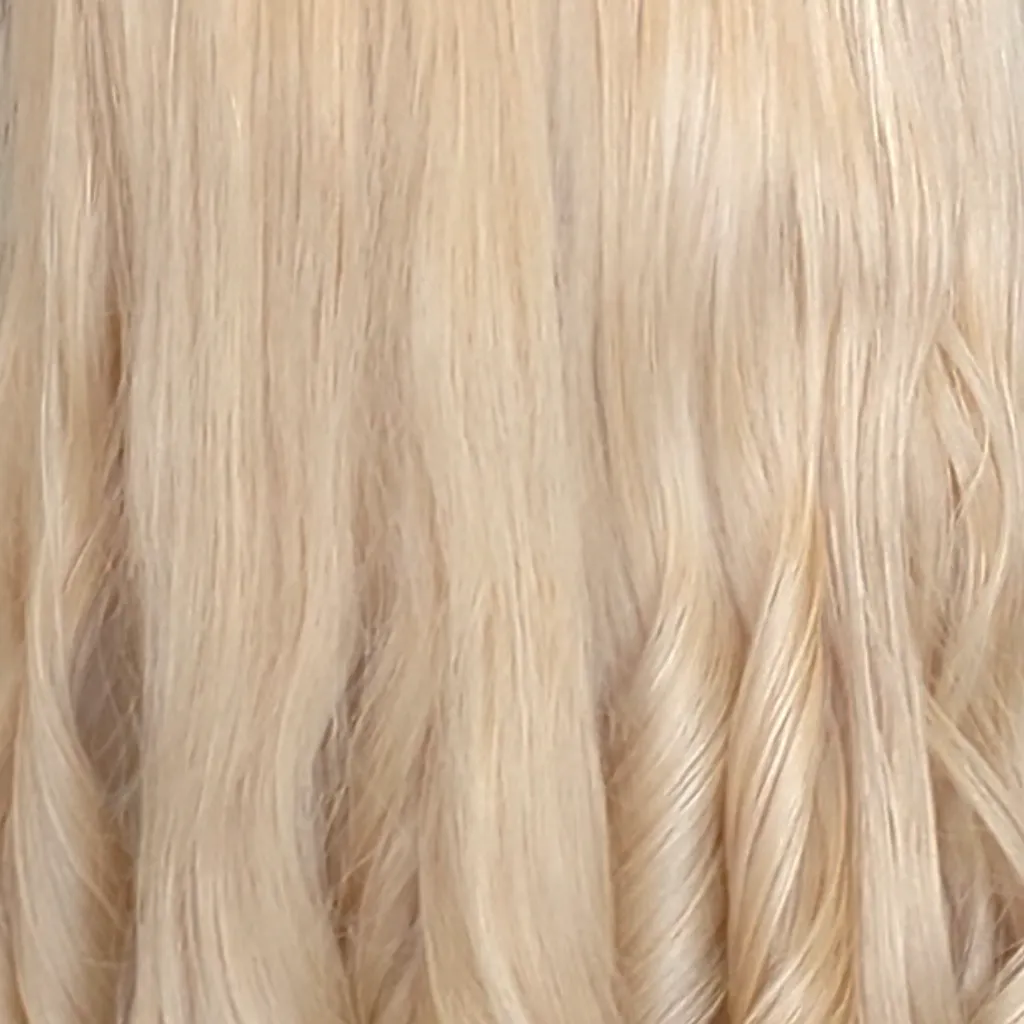Headband Wig Human Hair | Platinum Blonde | Hand-Tied