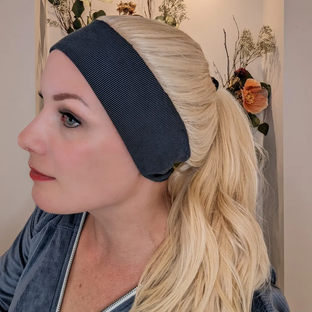 Headband Wig Human Hair | Platinum Blonde | Hand-Tied