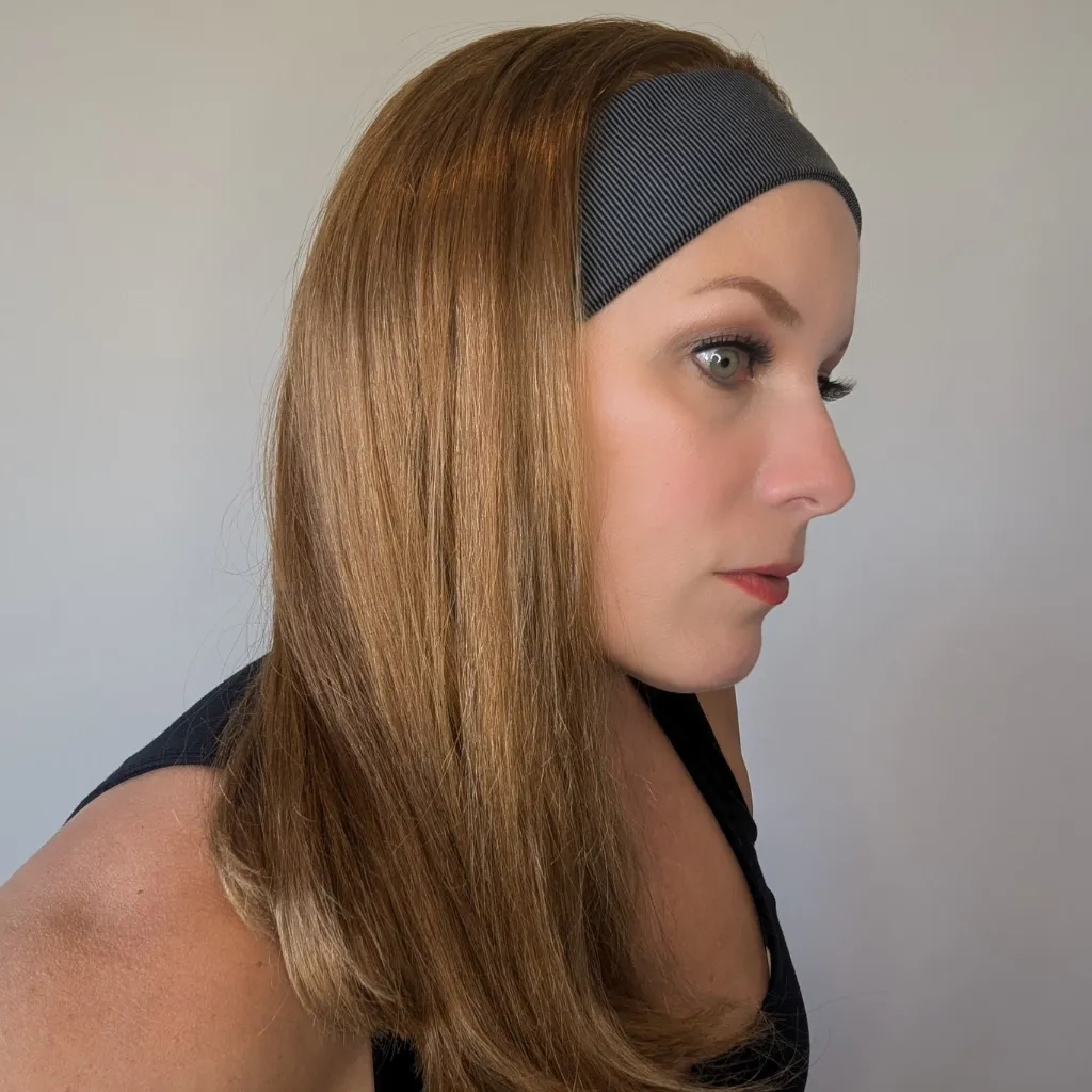 Headband Wig Human Hair | Strawberry Red | Hand-Tied