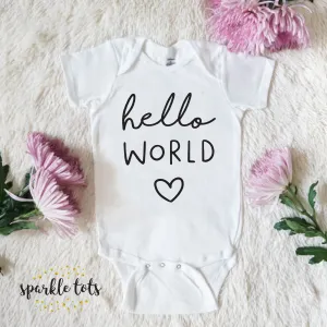Hello World Baby Grow