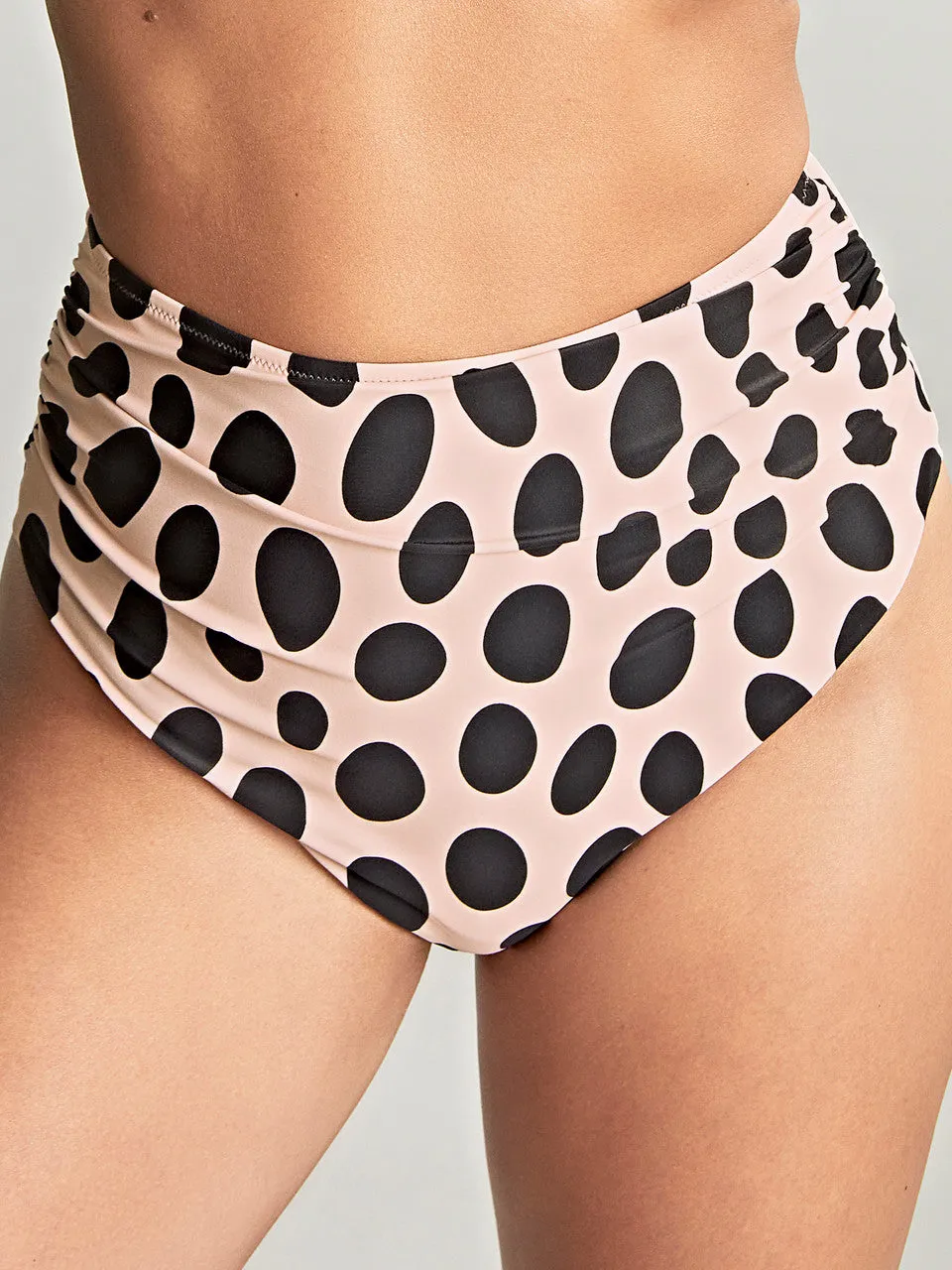 High Waist Gather Brief - Amalfi Print