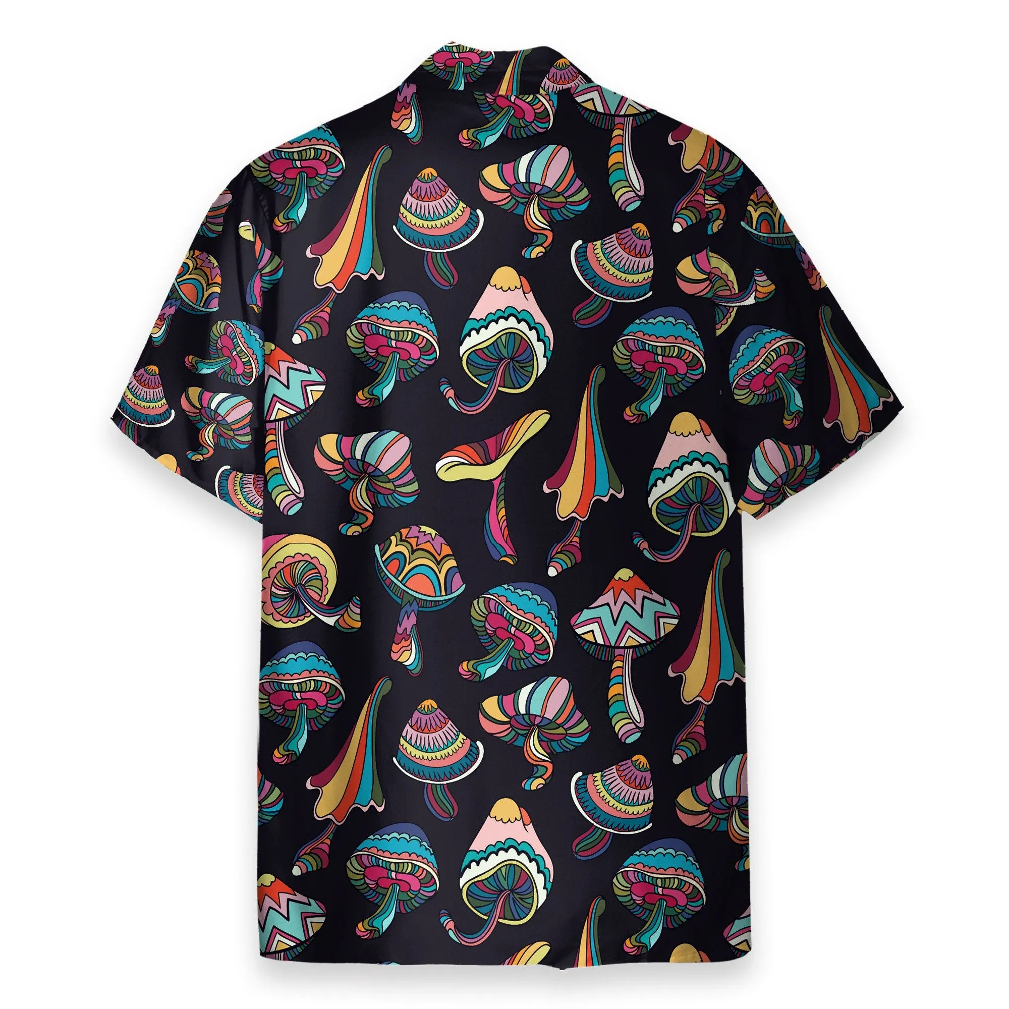Hippie Mushroom Men's Button's Up Shirts - Hawaiian Shirt