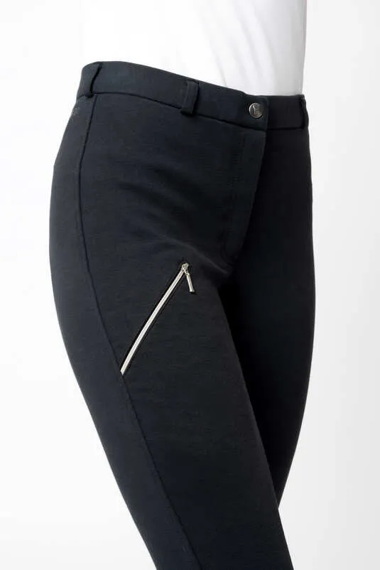 Horze Felicia Ladies Full Grip Breeches Black