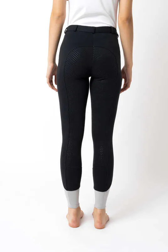 Horze Felicia Ladies Full Grip Breeches Black