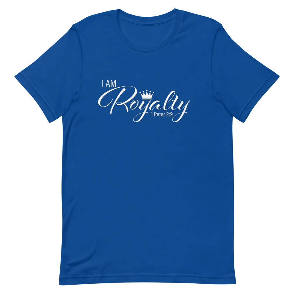 I AM Royalty (Royal Blue/ White Short-Sleeve T-Shirt)