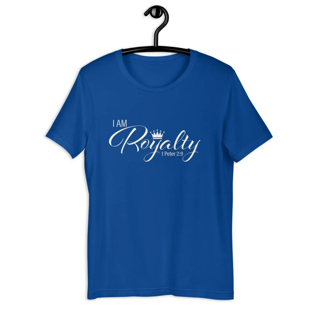 I AM Royalty (Royal Blue/ White Short-Sleeve T-Shirt)