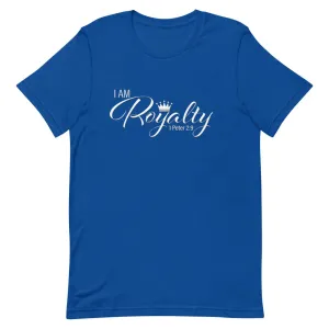I AM Royalty (Royal Blue/ White Short-Sleeve T-Shirt)