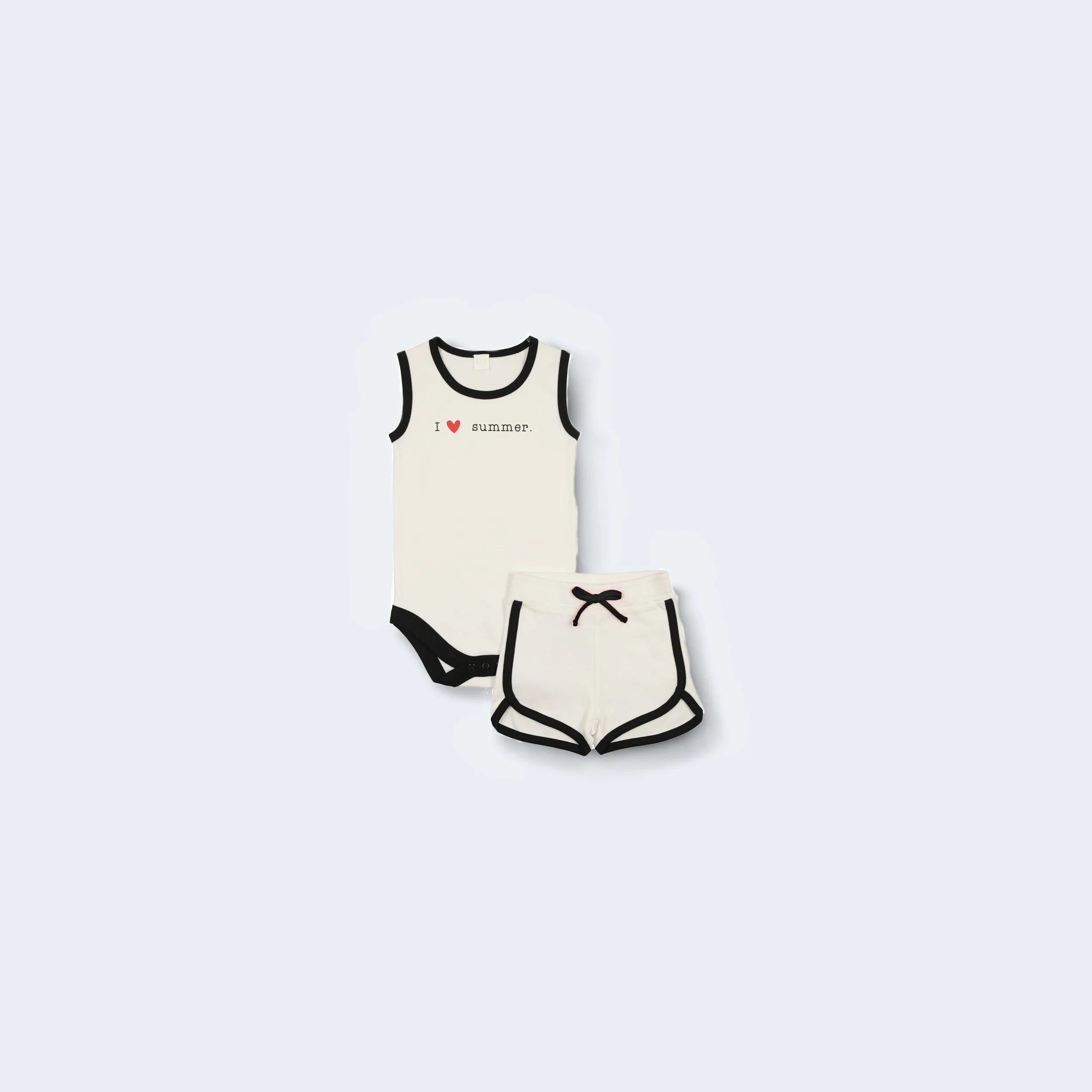 I Love Summer Tanktop Bodysuit Set