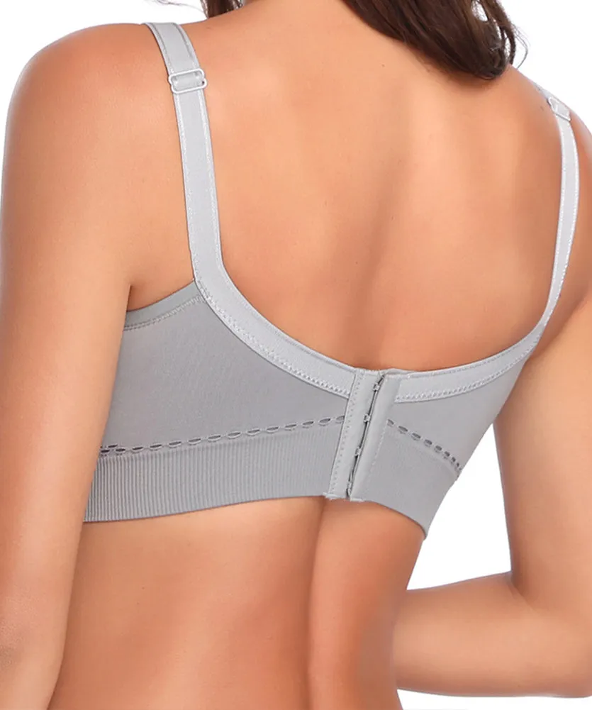 iLoveSIA Full Coverage Nursing Bra Breast Feeding Bra Women Bra 3PACK