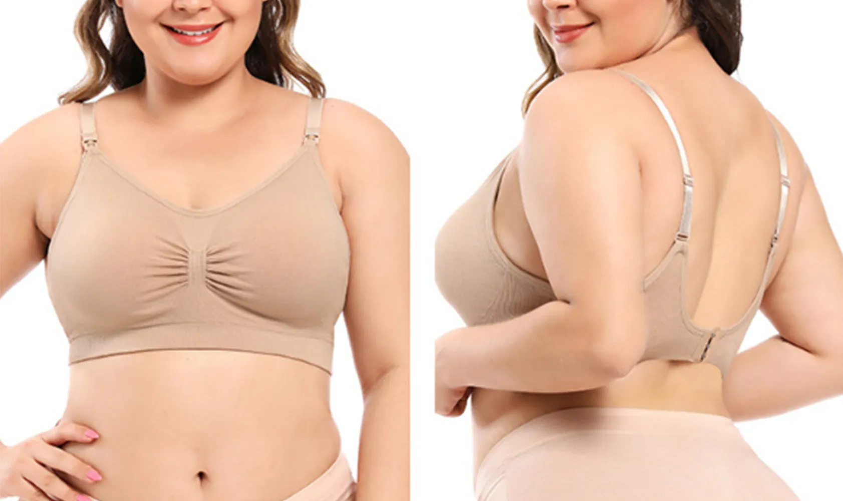 iLoveSIA Nursing Bra Plus Size breast feeding Bar Underwear 3PACK