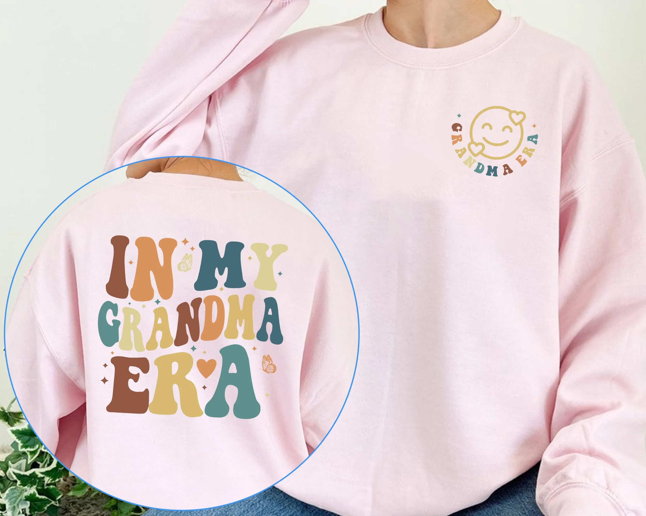 In My Grandma Era Sweatshirt, Christmas Gift For Grandma, Family Crewneck, Shirt For Grandma, Gift For New Grandma, Mother's Day Gift, Cute Gift