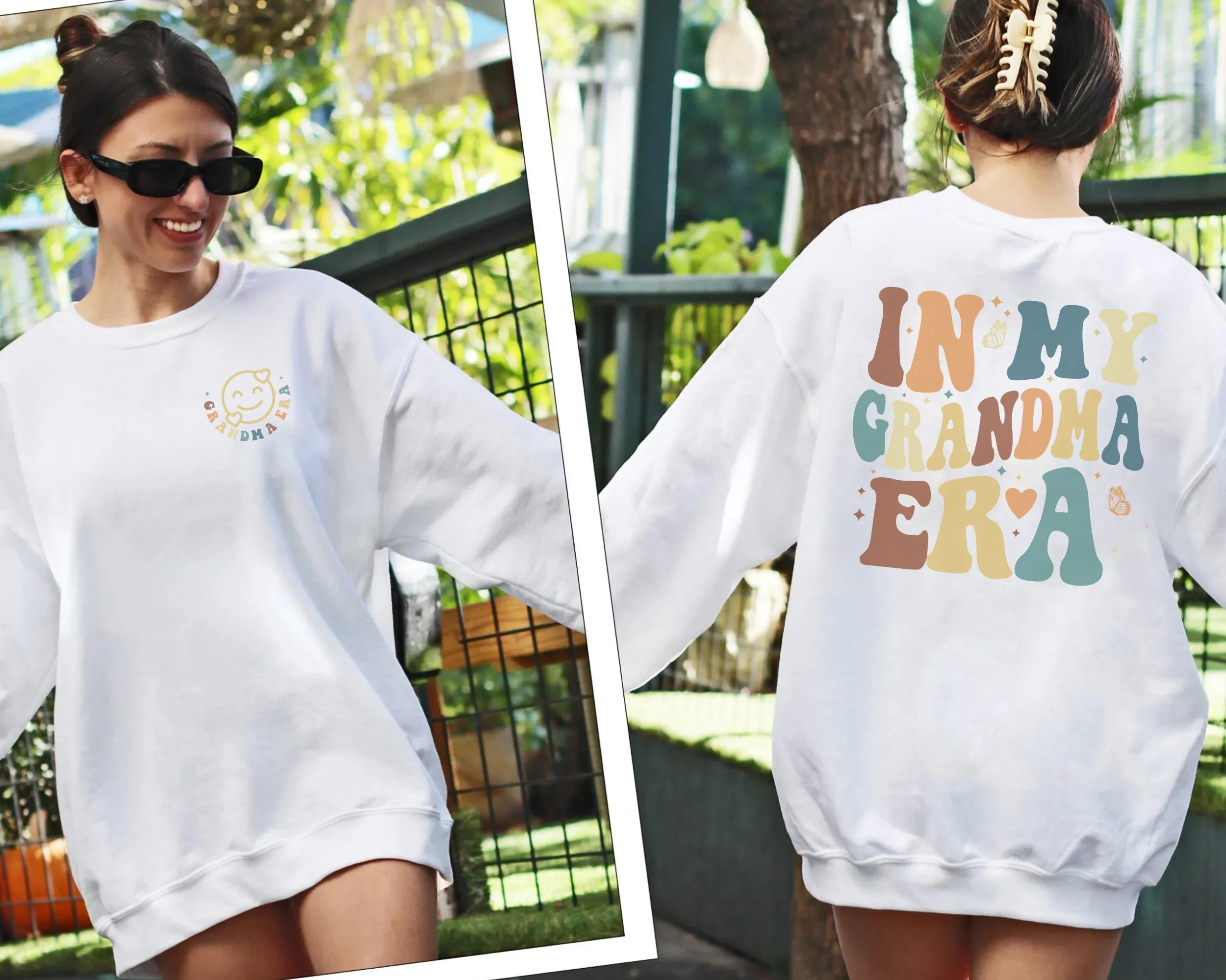 In My Grandma Era Sweatshirt, Christmas Gift For Grandma, Family Crewneck, Shirt For Grandma, Gift For New Grandma, Mother's Day Gift, Cute Gift