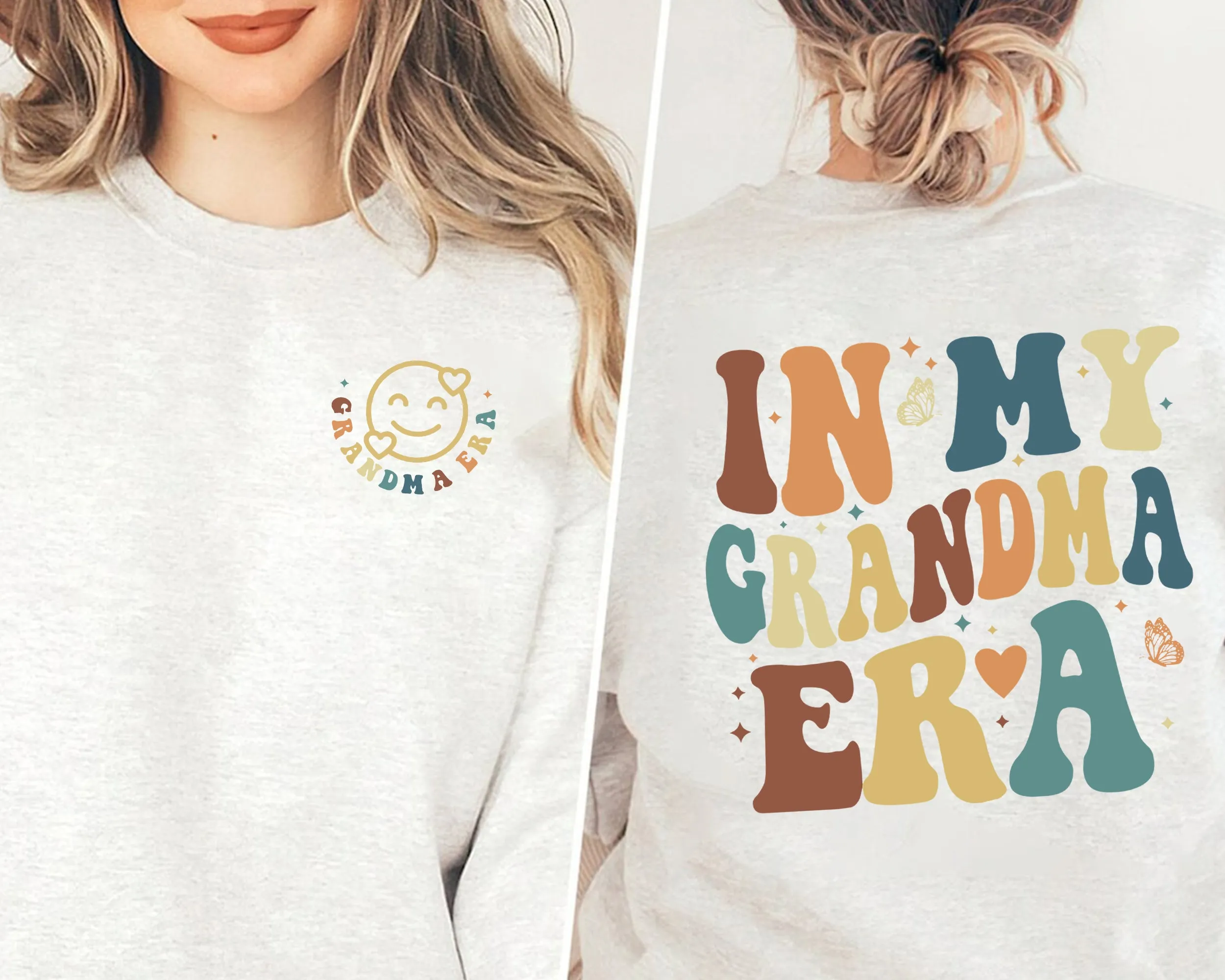 In My Grandma Era Sweatshirt, Christmas Gift For Grandma, Family Crewneck, Shirt For Grandma, Gift For New Grandma, Mother's Day Gift, Cute Gift