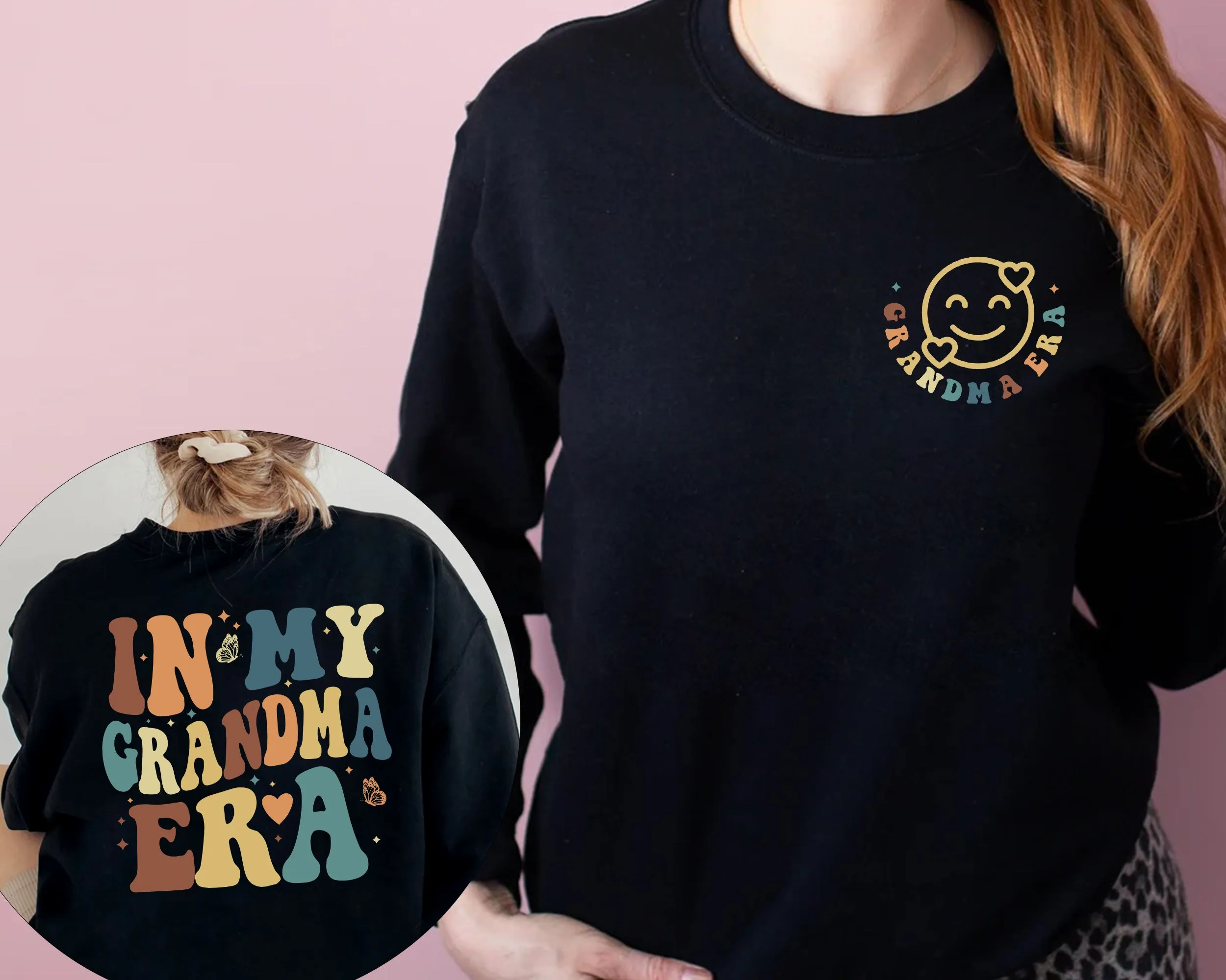 In My Grandma Era Sweatshirt, Christmas Gift For Grandma, Family Crewneck, Shirt For Grandma, Gift For New Grandma, Mother's Day Gift, Cute Gift