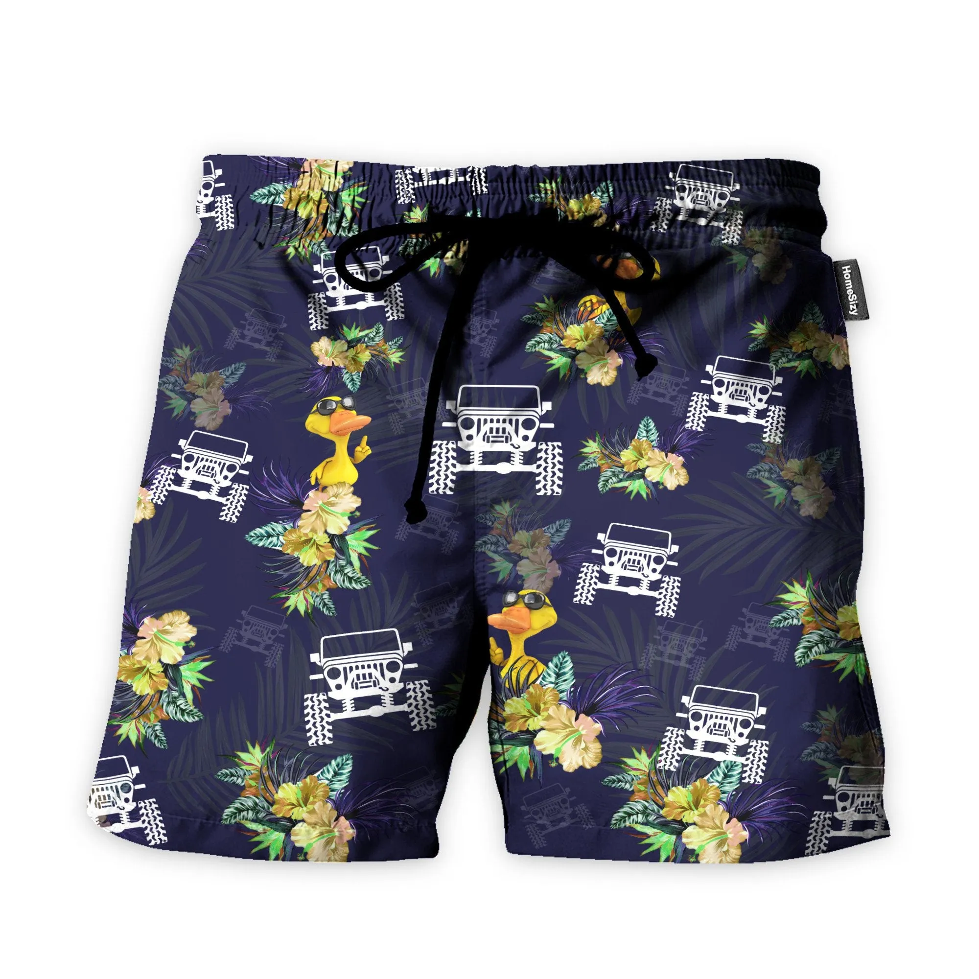 Jeep Duck Funny Button's Up Shirts - Hawaiian Shirt
