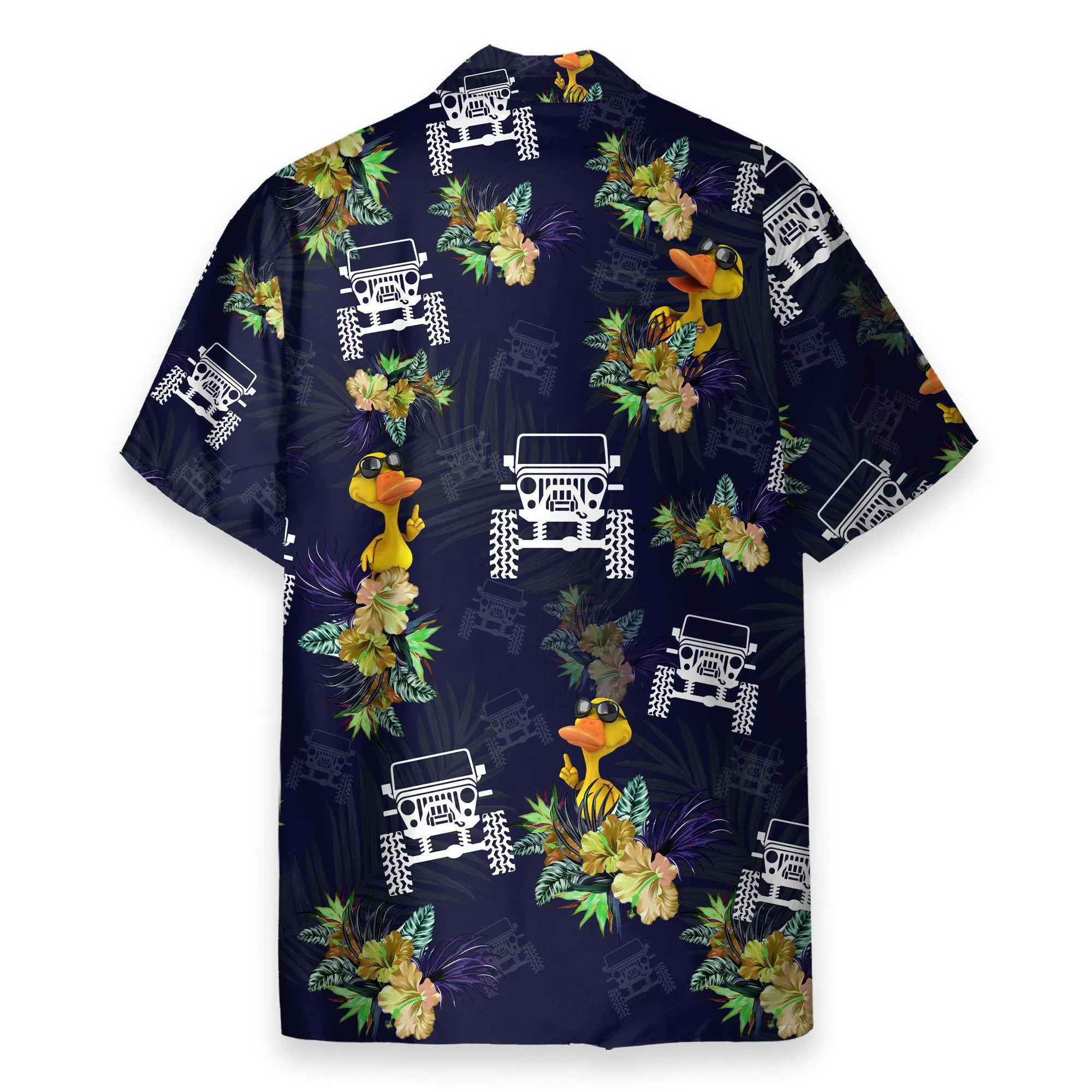 Jeep Duck Funny Button's Up Shirts - Hawaiian Shirt