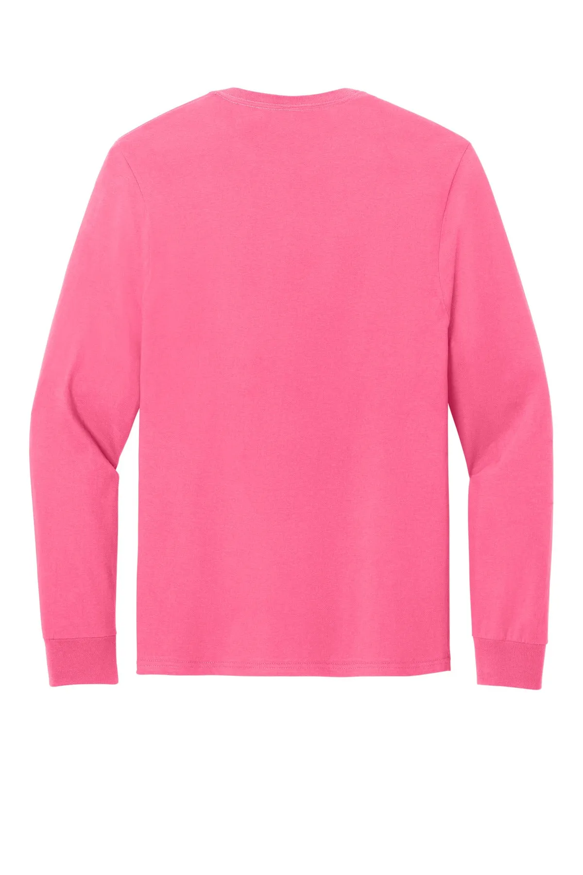 Jerzees Classics Unisex Cotton Long Sleeve T-Shirt 363L Neon Pink