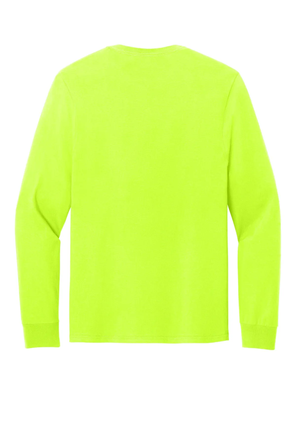 Jerzees Classics Unisex Cotton Long Sleeve T-Shirt 363L Safety Green