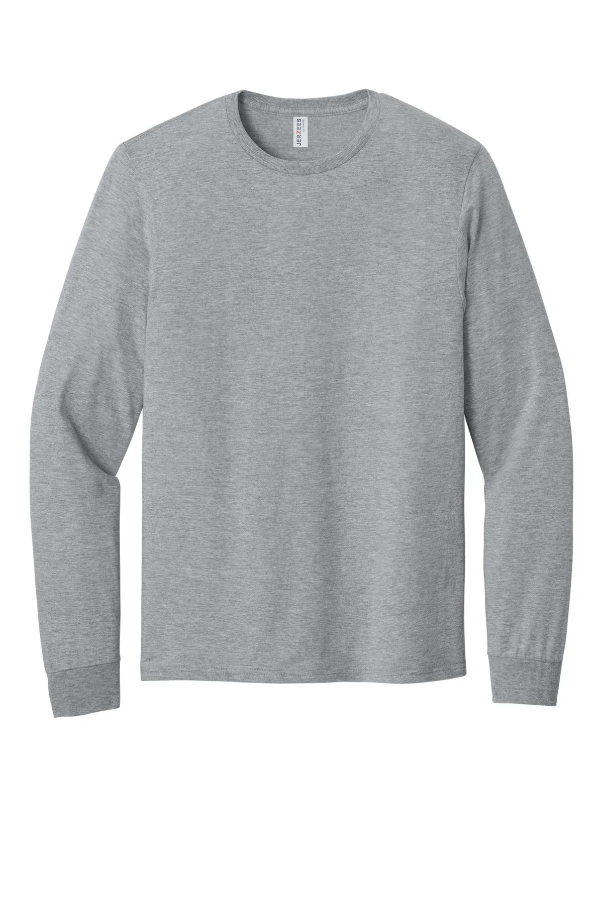 Jerzees Ultimate Unisex Ring Spun Long Sleeve T-Shirt IC46L Athletic Heather