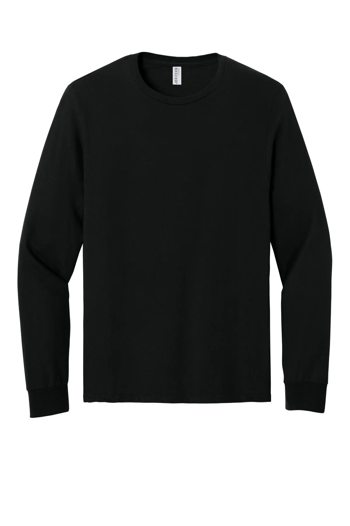 Jerzees Ultimate Unisex Ring Spun Long Sleeve T-Shirt IC46L Black Ink