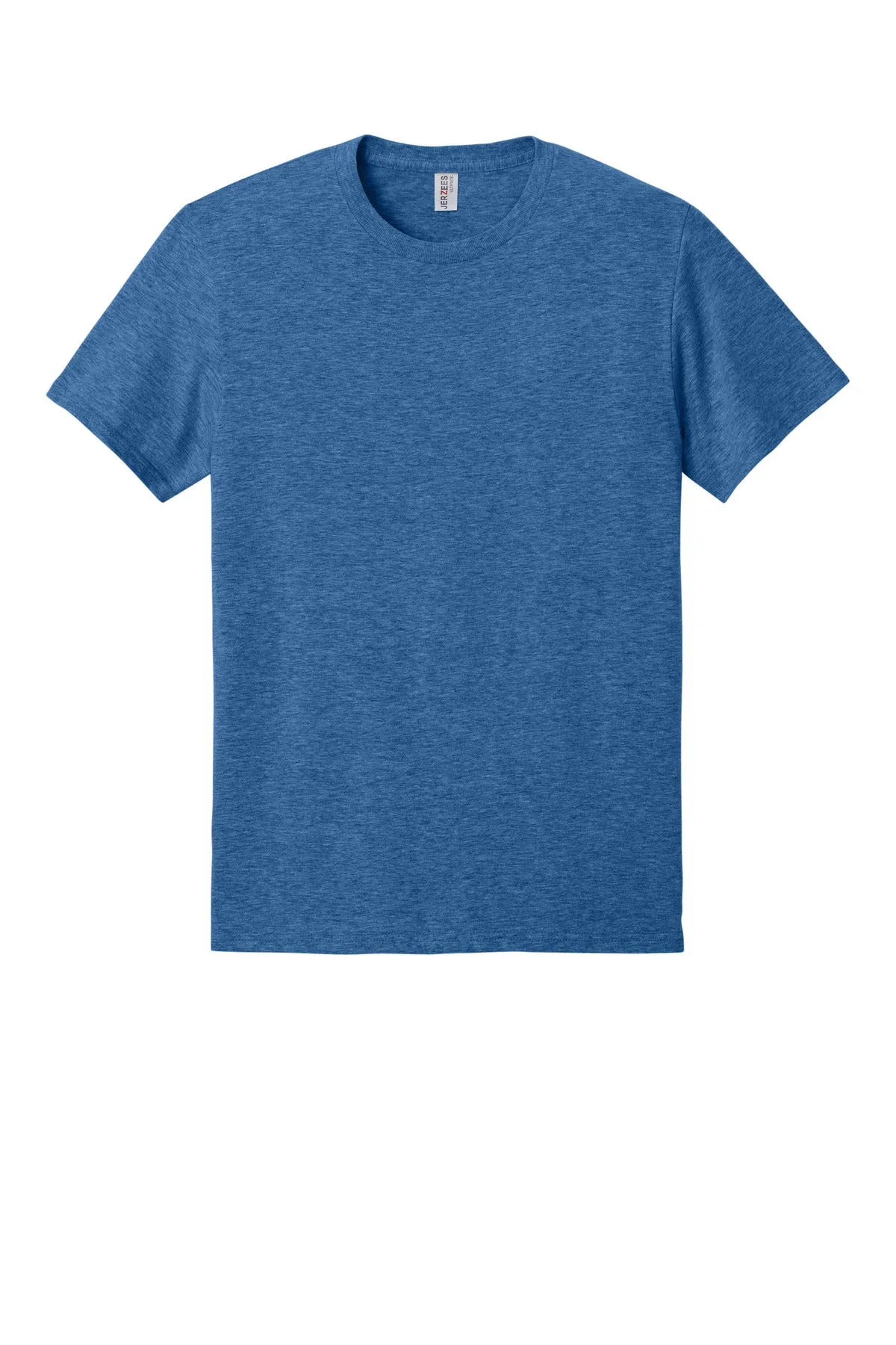 Jerzees Ultimate Unisex Ring Spun T-Shirt IC46M Retro Heather Royal