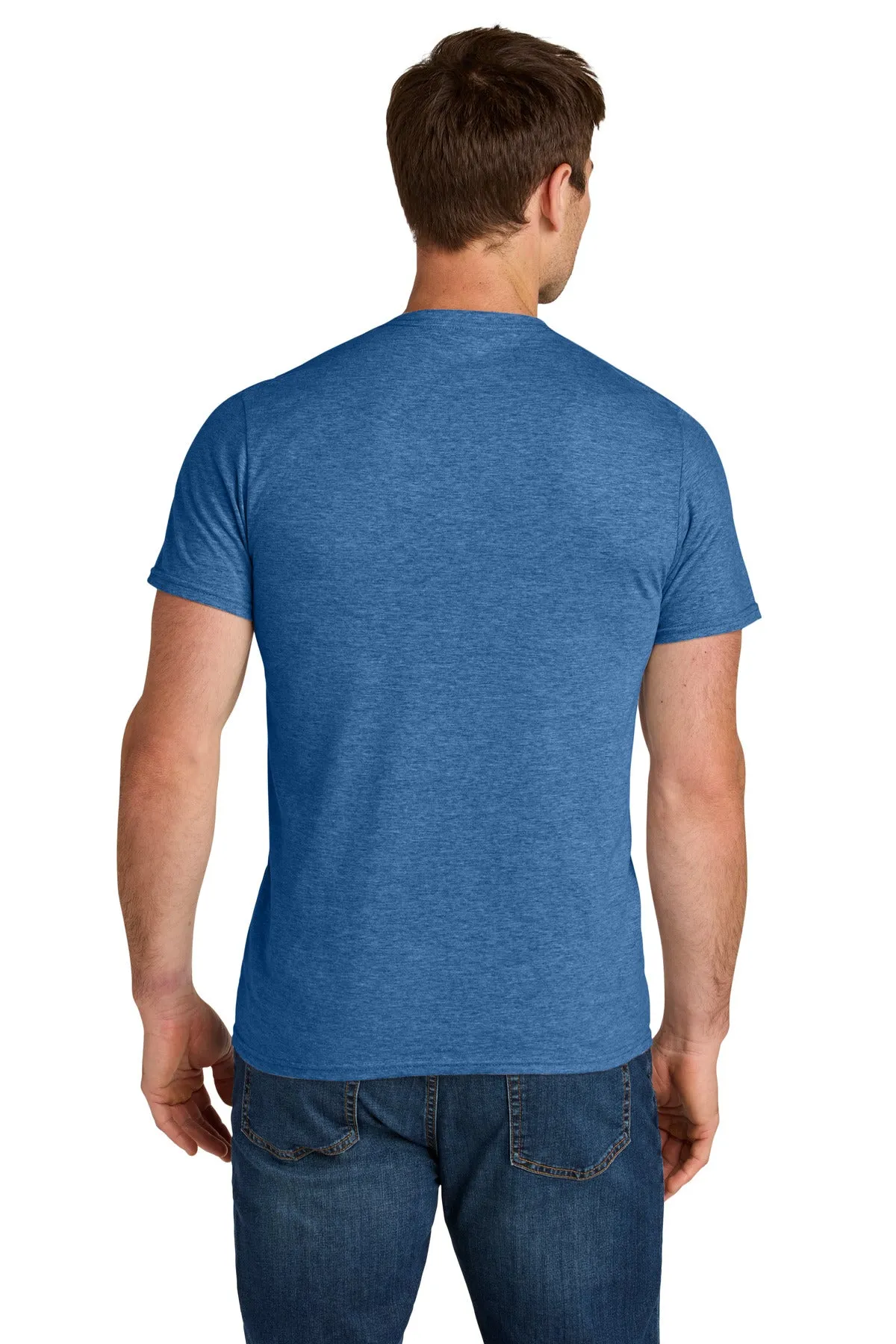 Jerzees Ultimate Unisex Ring Spun T-Shirt IC46M Retro Heather Royal