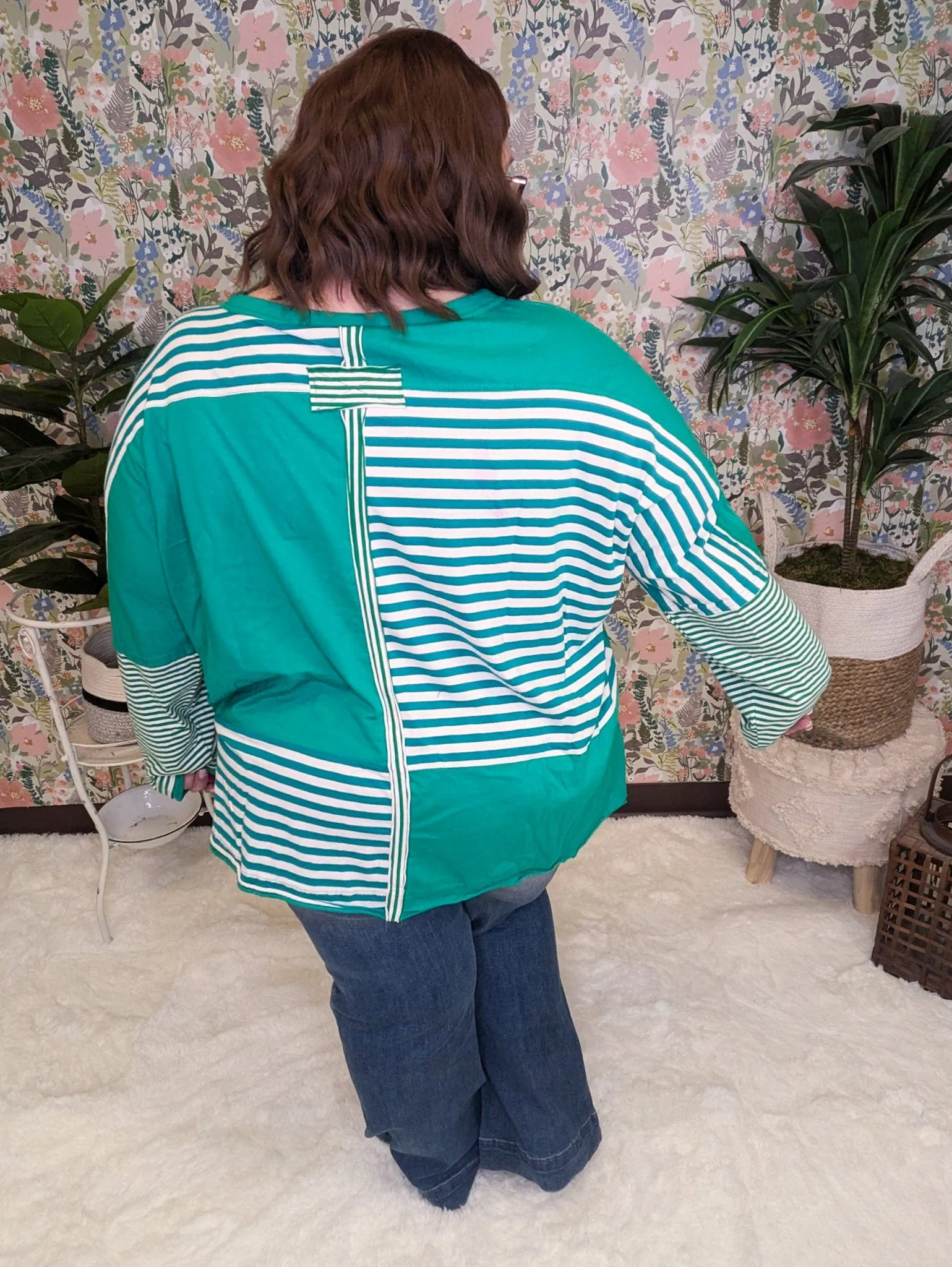 Josi Colorblock   Stripe Oversized Long Sleeve (2 colors)