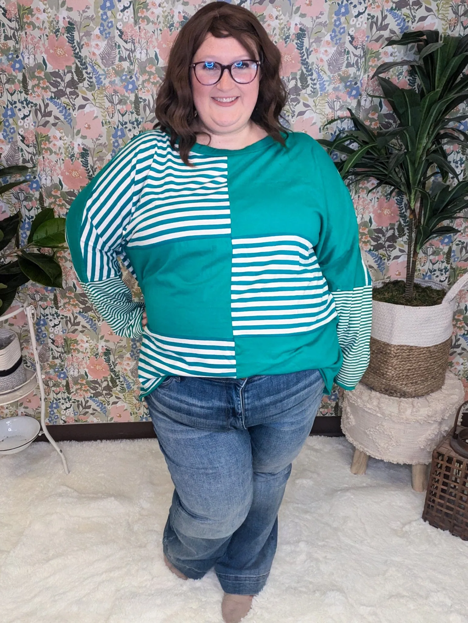 Josi Colorblock   Stripe Oversized Long Sleeve (2 colors)
