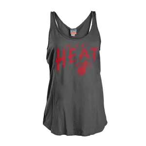 Junk Food Miami HEAT Ladies Raceback Tank